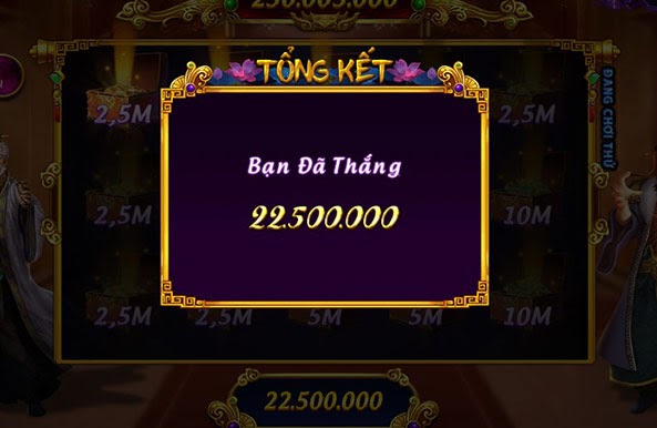 Tổng kết số xu giành được