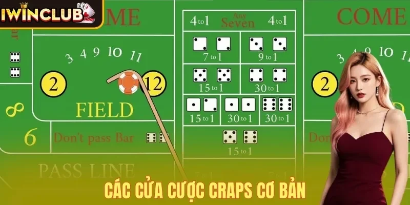 Các cửa cược Craps cơ bản